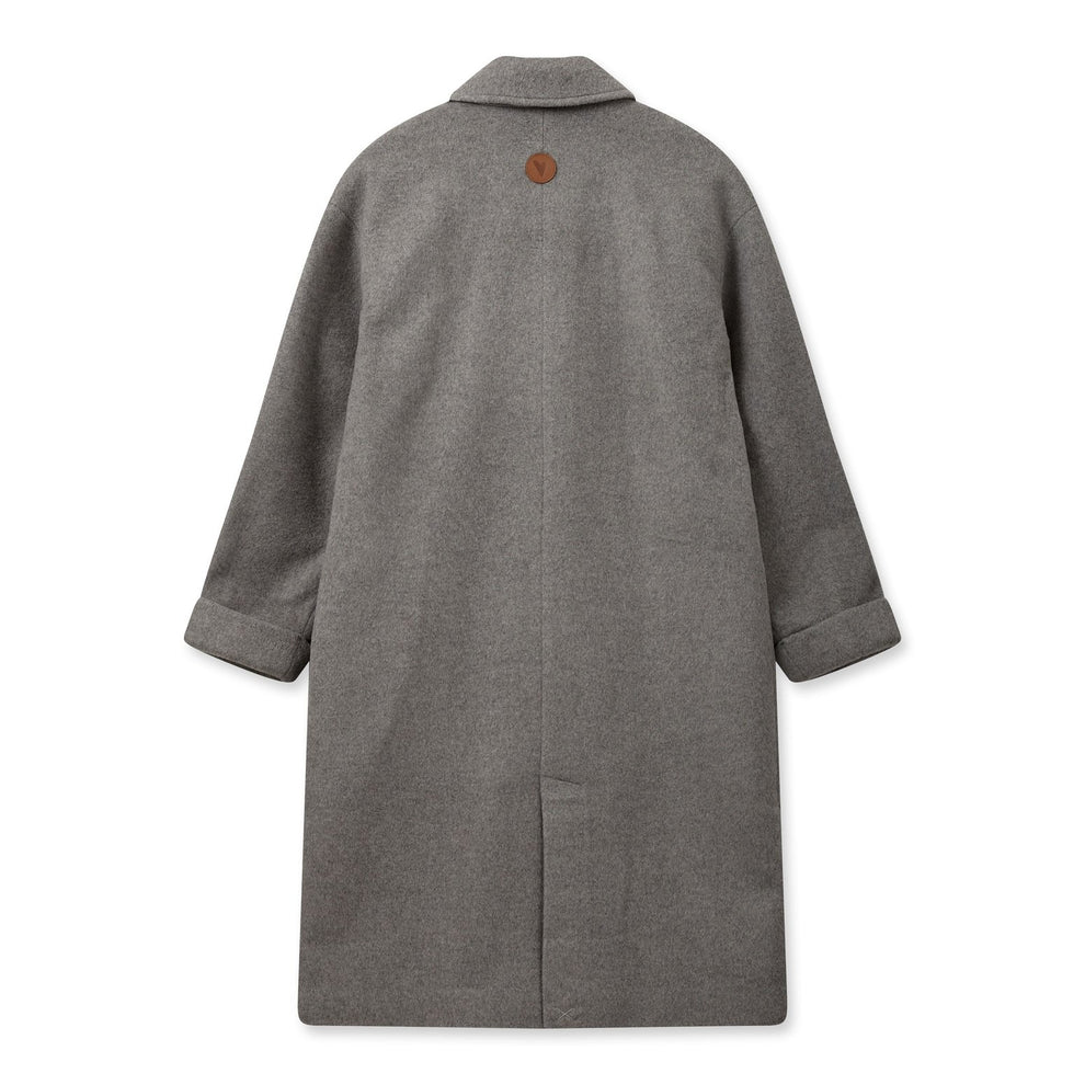 Mos Mosh W Venice Wool Coat Grey Melange