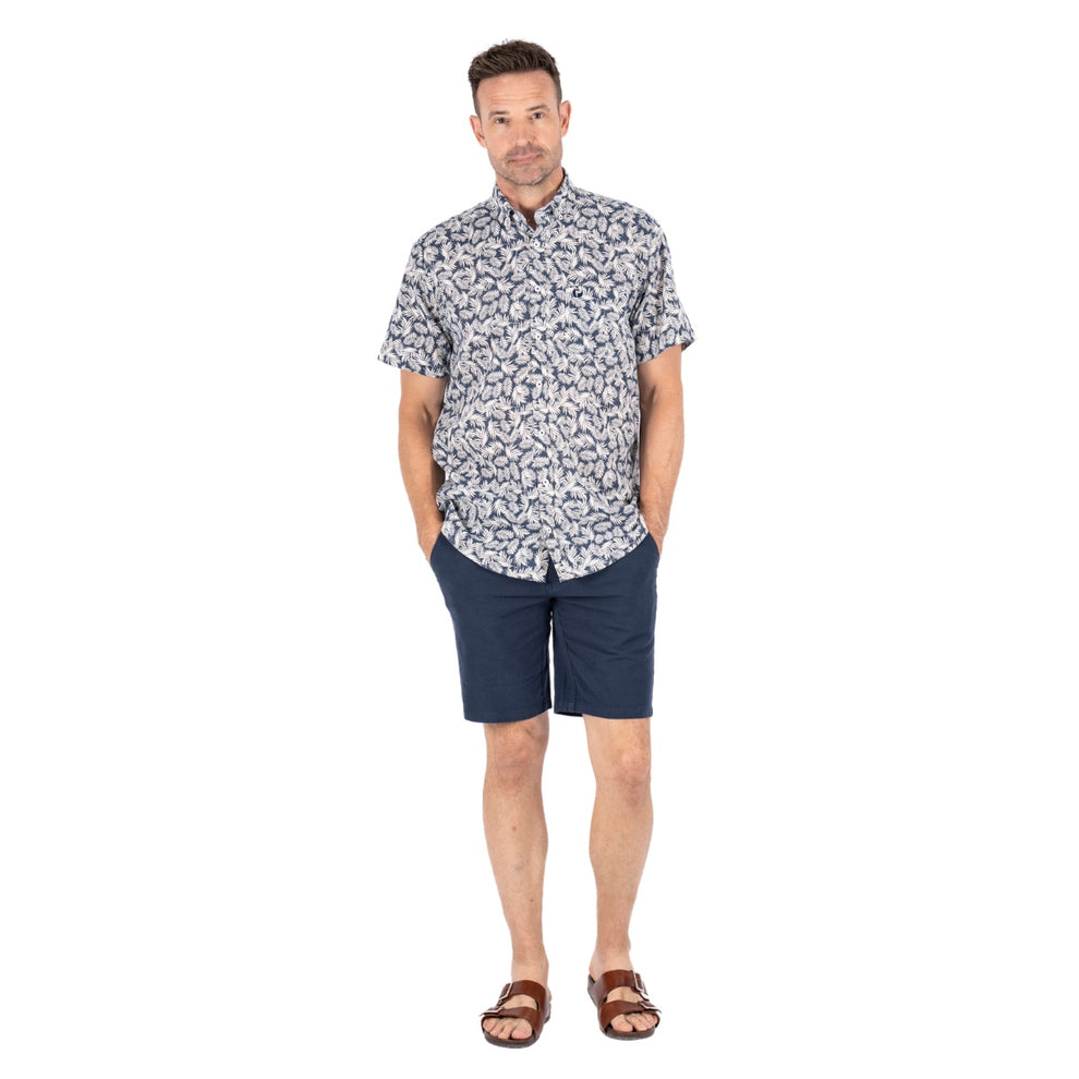 Pre End Darin Ss Skjorte Naval Blue