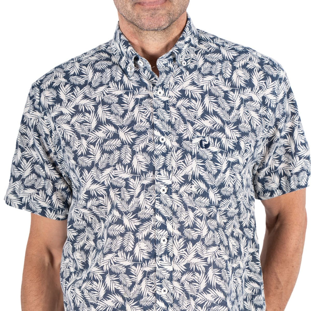 Pre End Darin Ss Skjorte Naval Blue