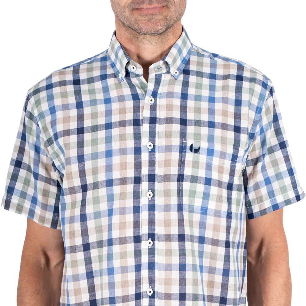 Pre End Dayton Ss Skjorte Blue