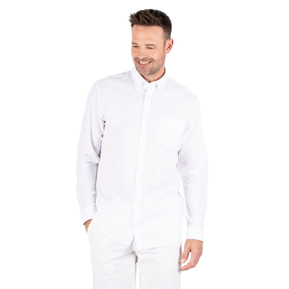 Pre End Frey Ls Skjorte Optical White
