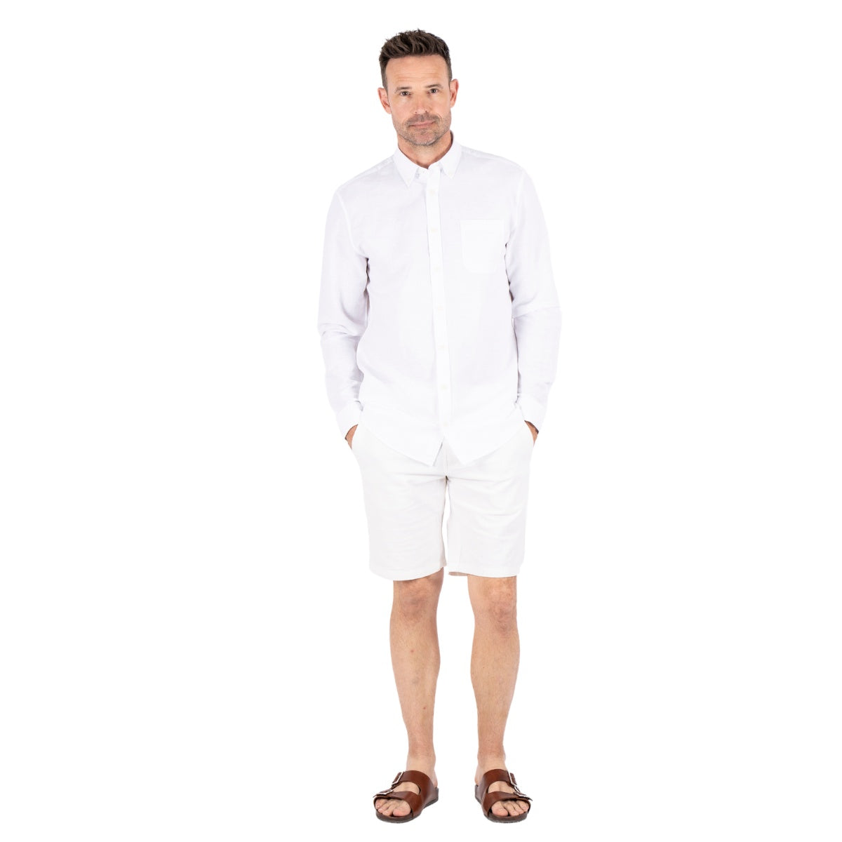 Pre End Frey Ls Skjorte Optical White