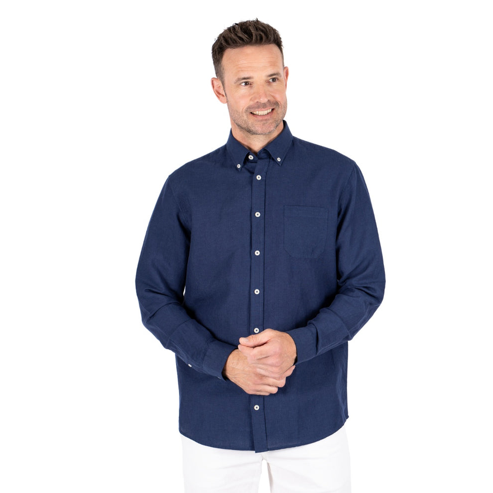 Pre End Frey Ls Skjorte Naval Blue