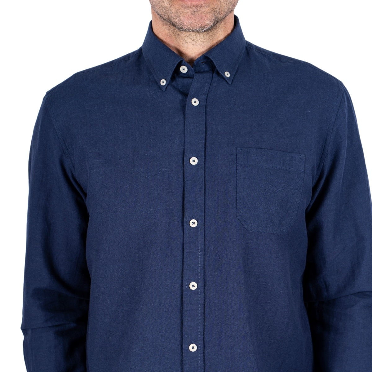 Pre End Frey Ls Skjorte Naval Blue