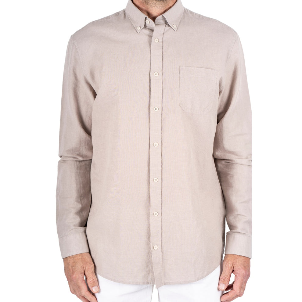 Pre End Frey Ls Skjorte Ultra Light Sand