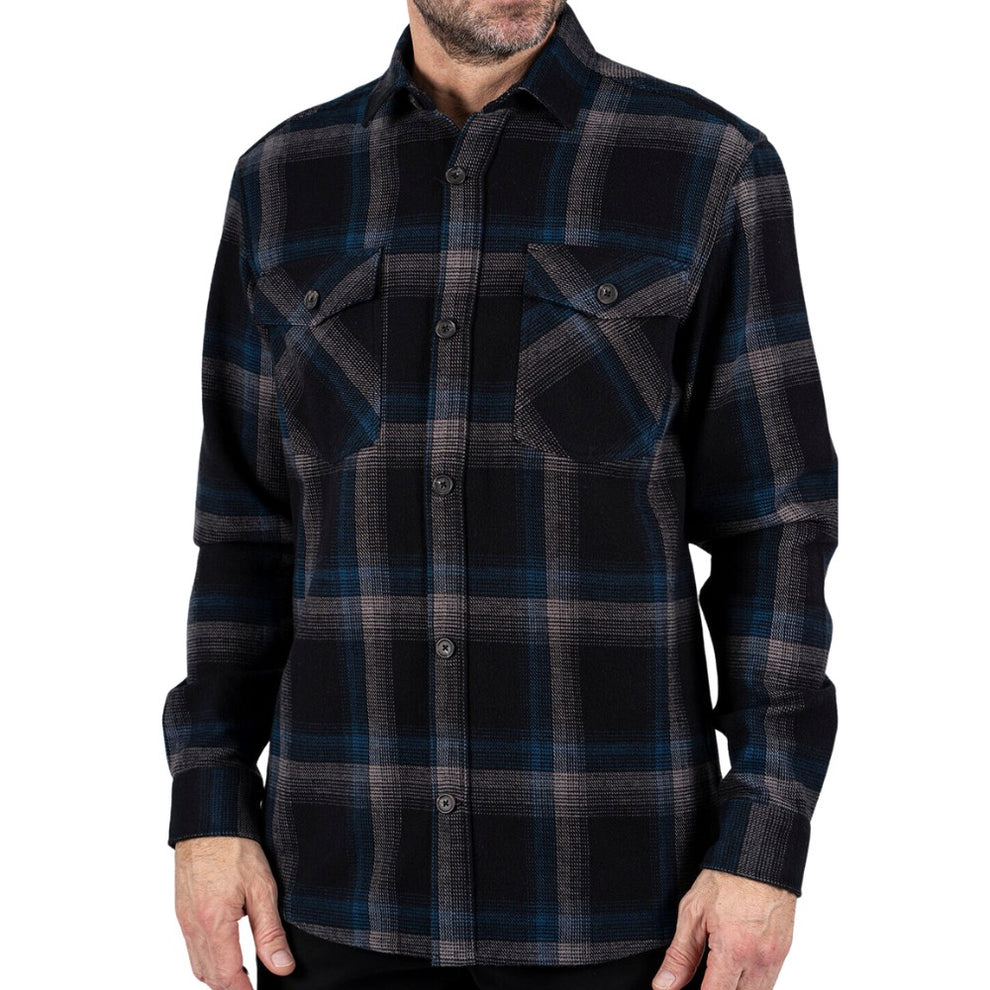 Pre End M Dixon Skjorte Chech Dark Petrol