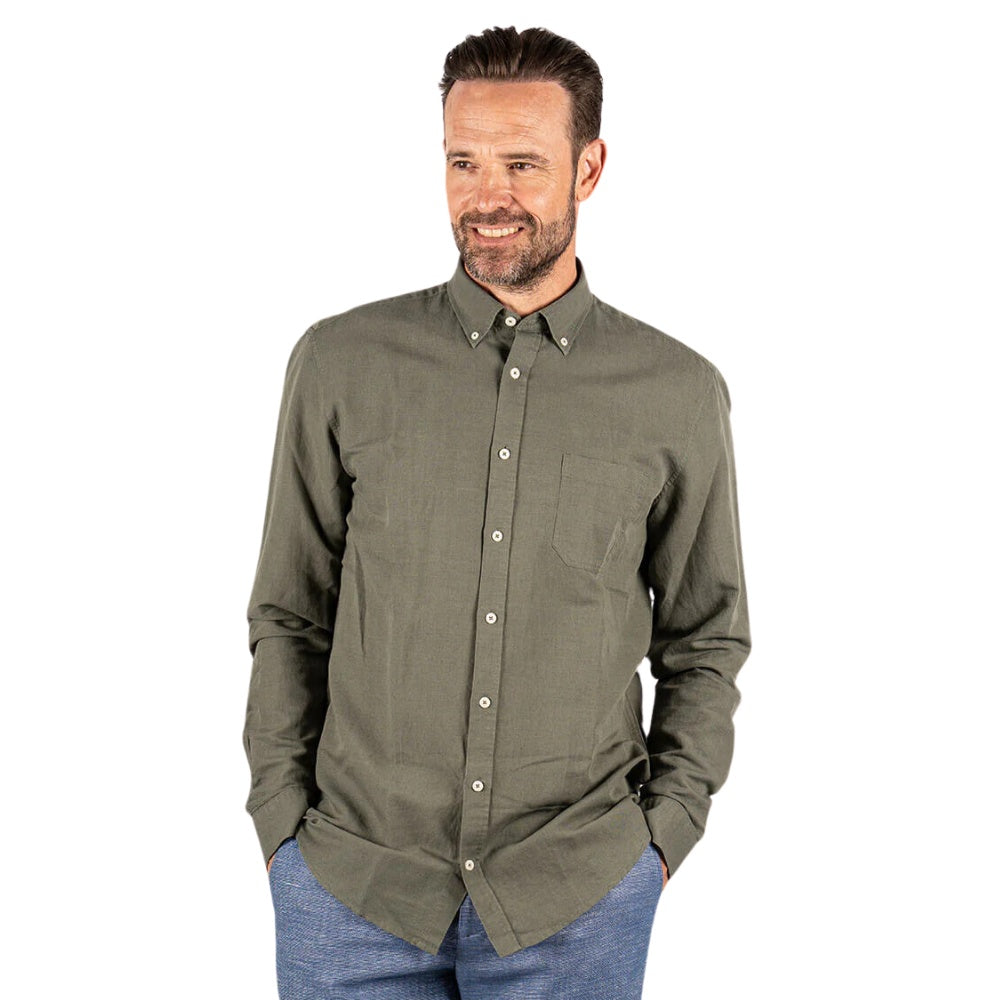 Pre End M Frey LS Skjorte Army Green