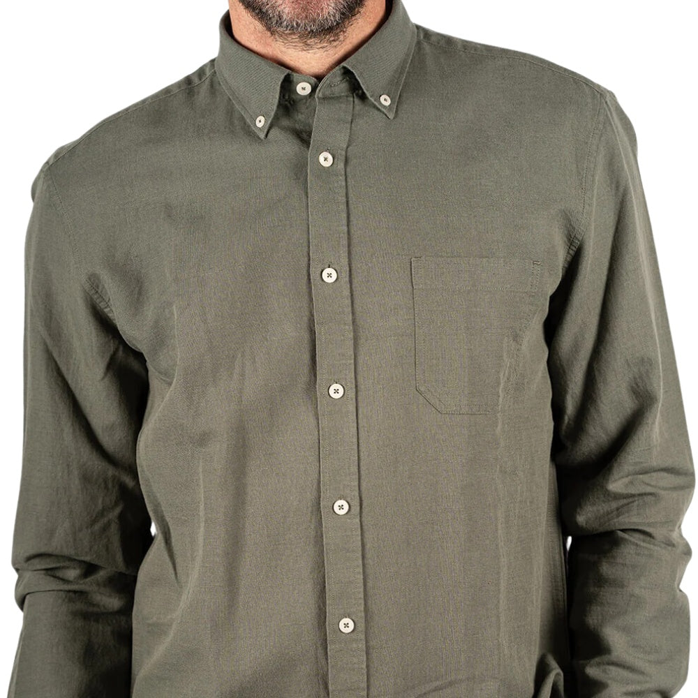 Pre End M Frey LS Skjorte Army Green