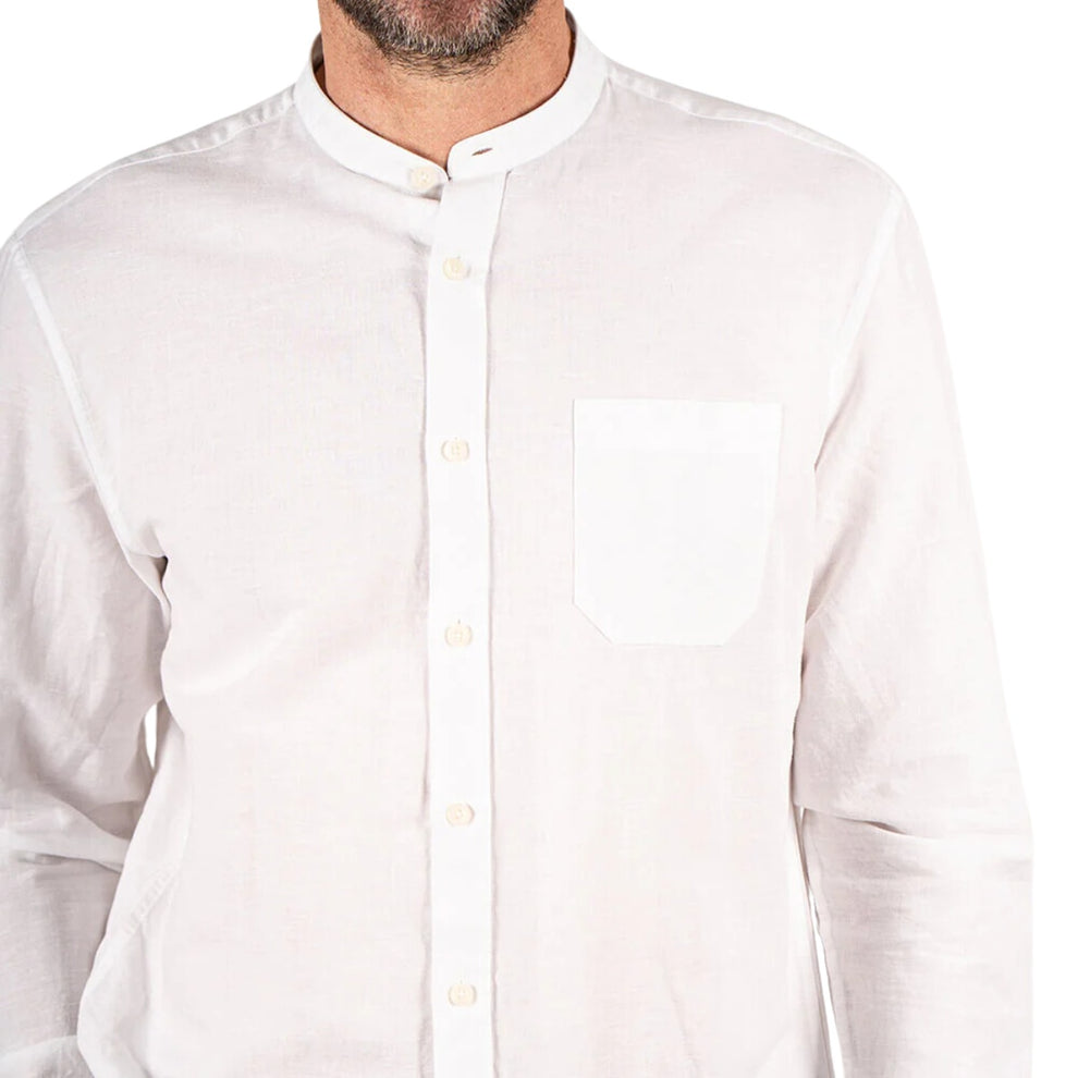 Pre End M Fritz LS Skjorte med Kinakrave White