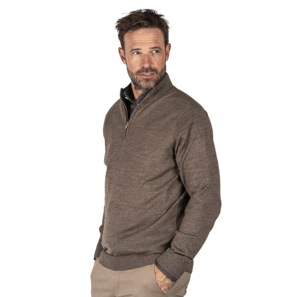 Pre End M Joseph Zip Dark Brown Mix