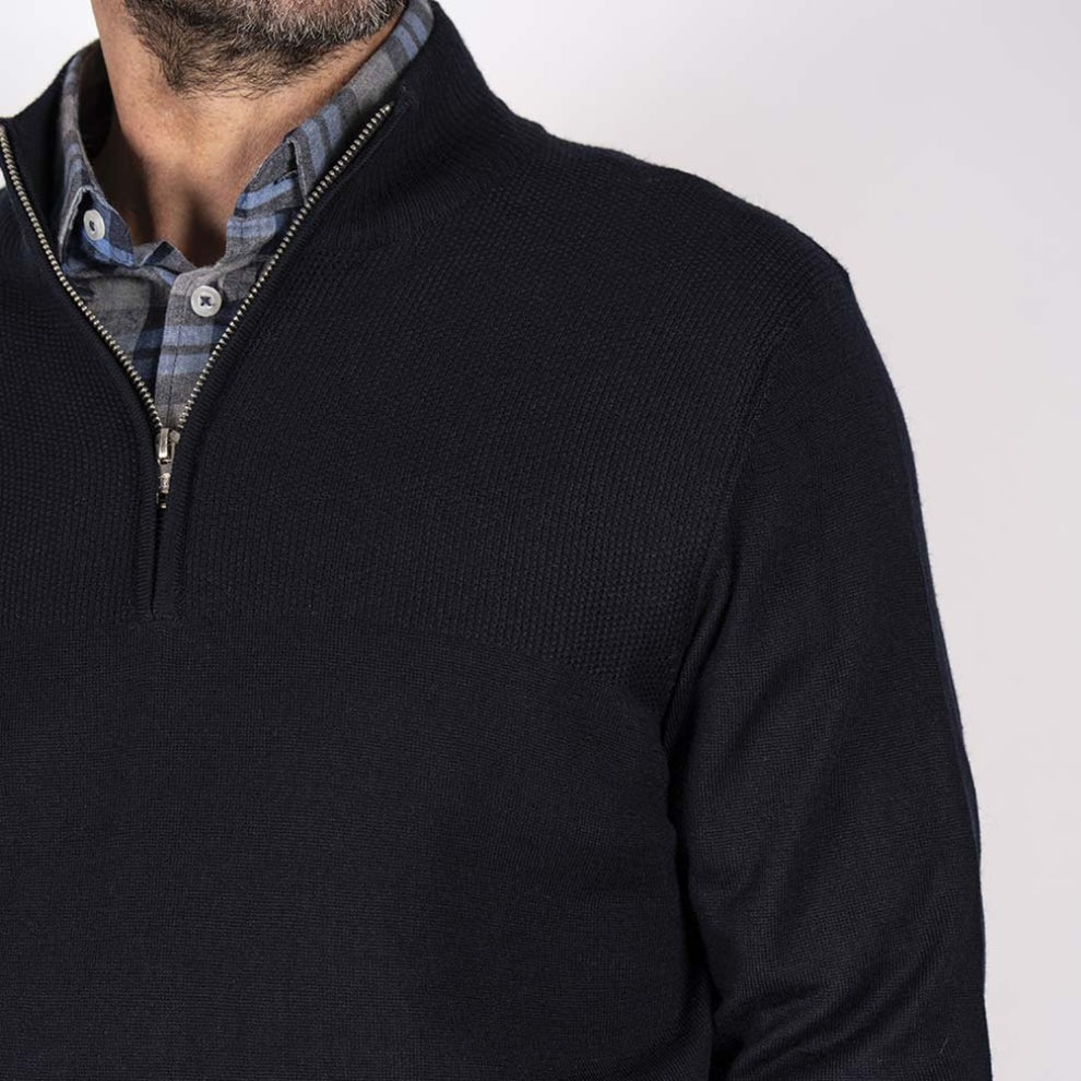 Pre End M Joseph Zip Ultra Dark Navy