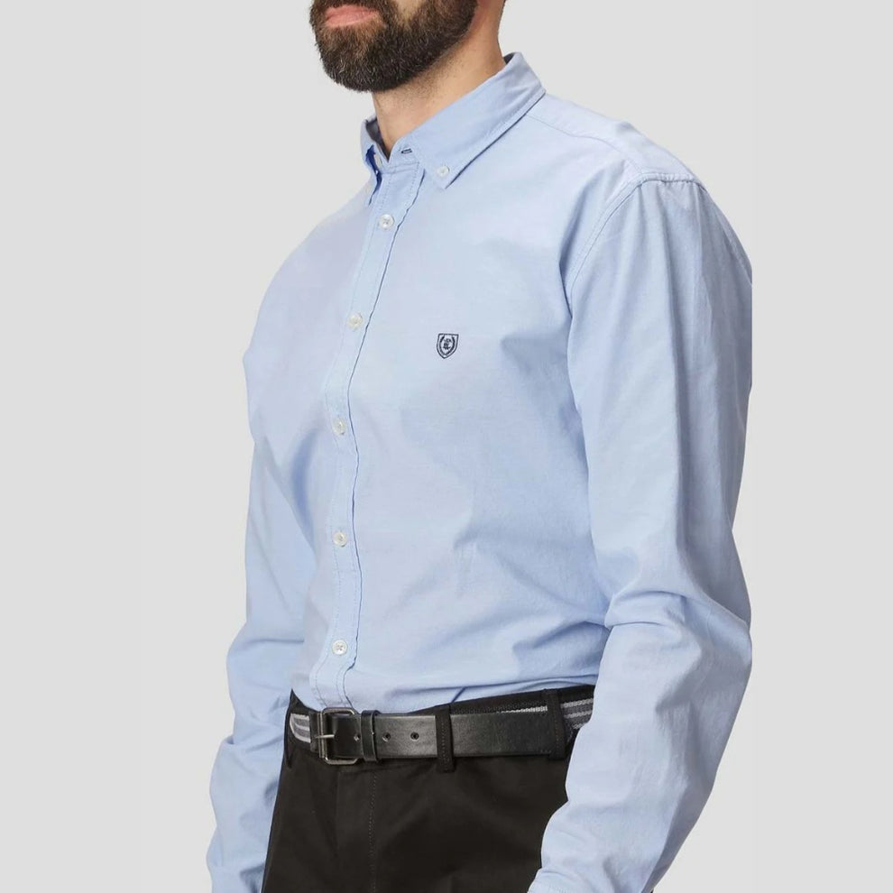 Pre End M Oxford LS Skjorte Blue
