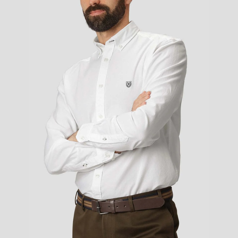 Pre End M Oxford LS Skjorte White