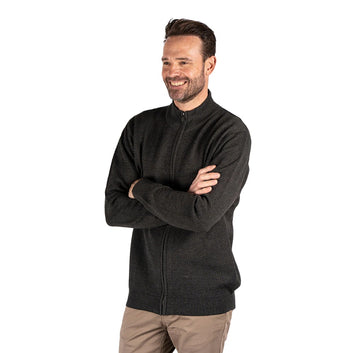 Pre End M Welton Howard Cardigan Dark Grey Mix