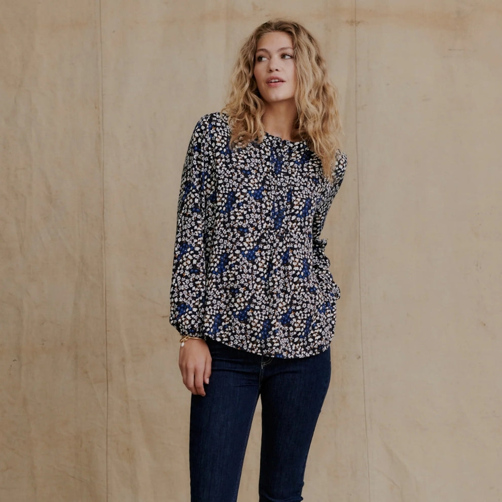 REDGREEN W Annemia Shirt Dark Navy Pattern