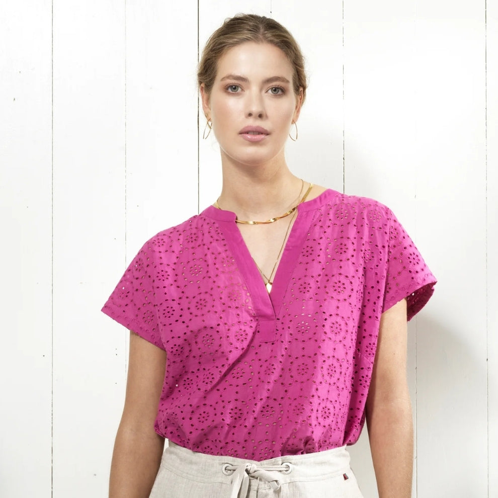 REDGREEN W Daniella Bluse Pink