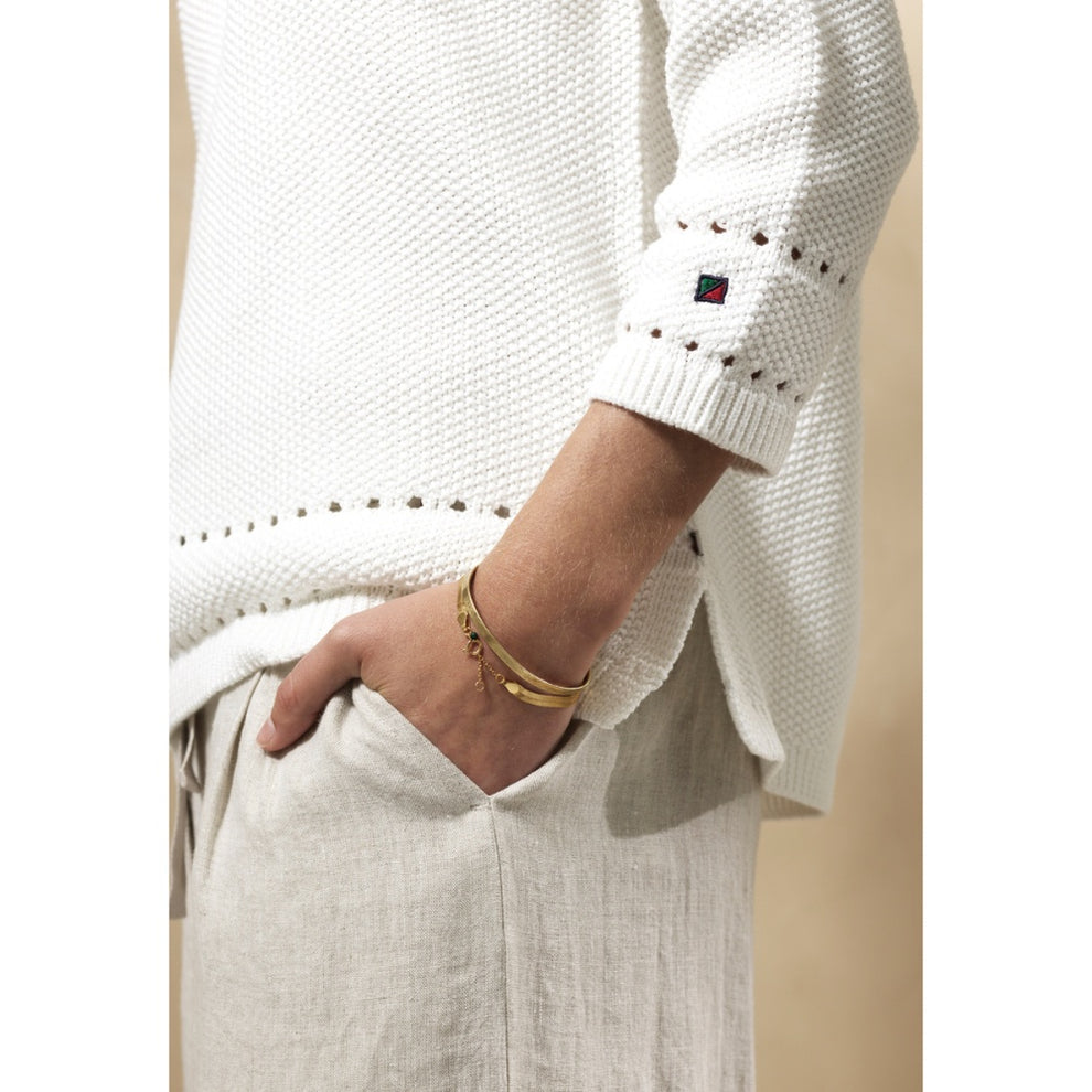 REDGREEN W Jeanet Strik Off White