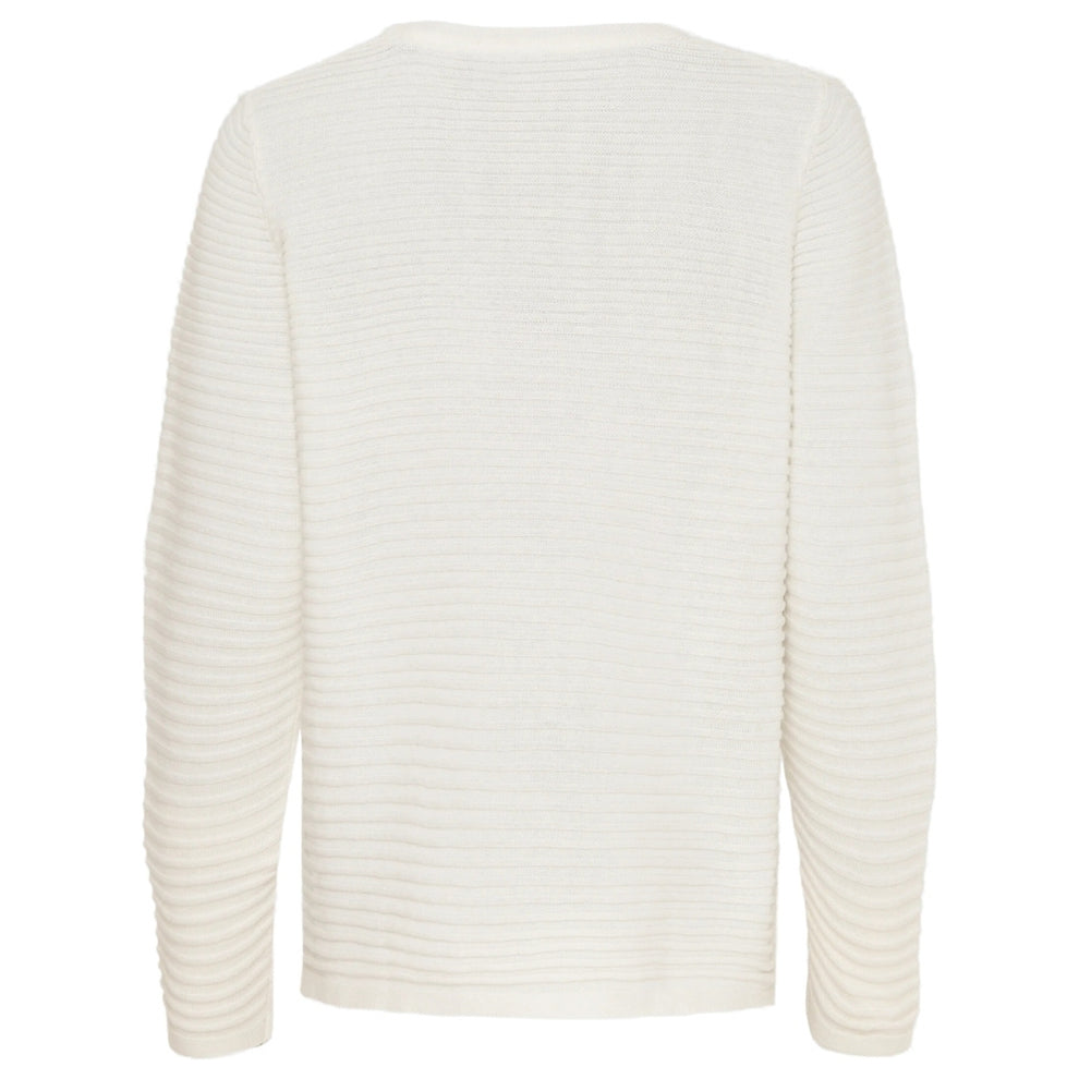 REDGREEN W Jessie Crew Neck Strik Ecru