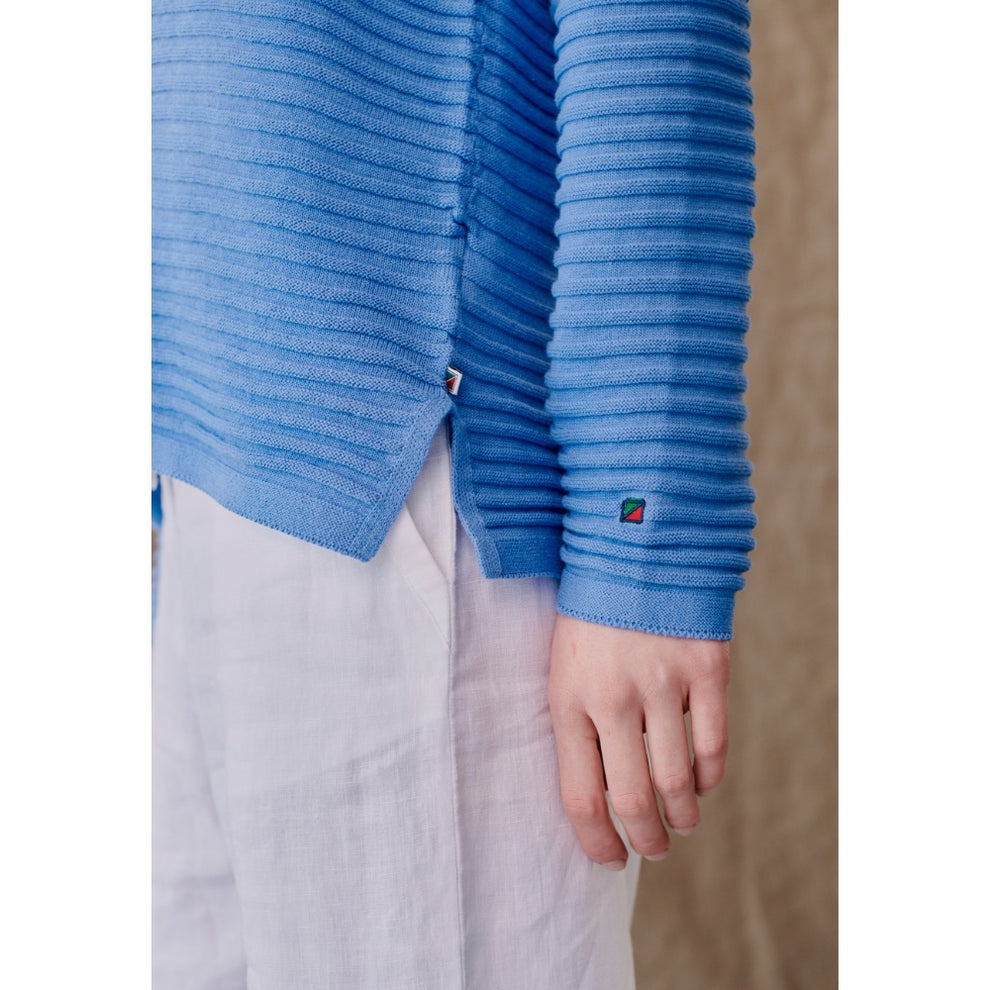 REDGREEN W Jessie Crew Neck Strik Mid Blue