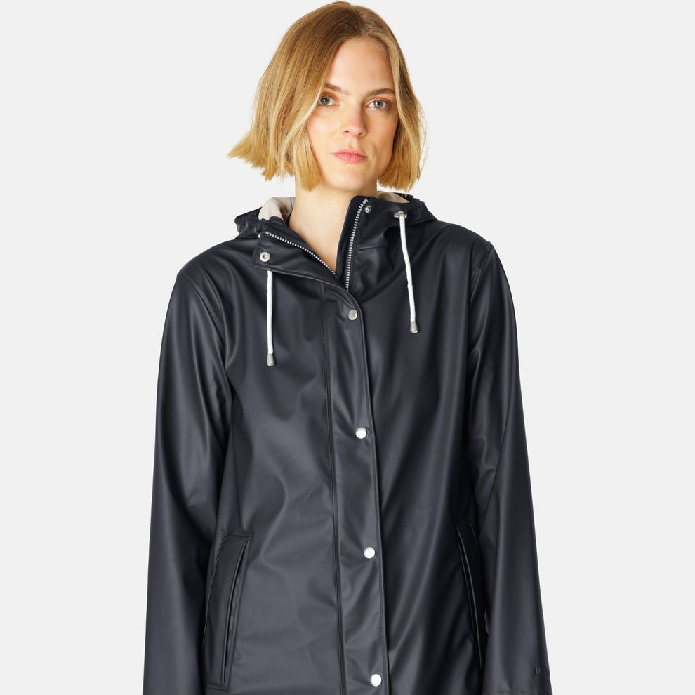 Ilse Jacobsen W Rain Jacket Dark Indigo