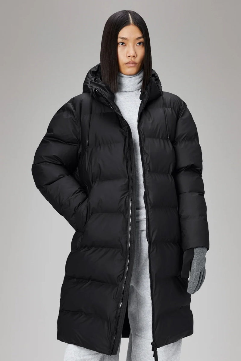 Rains U Alta Longer Puffer W3T4 Black