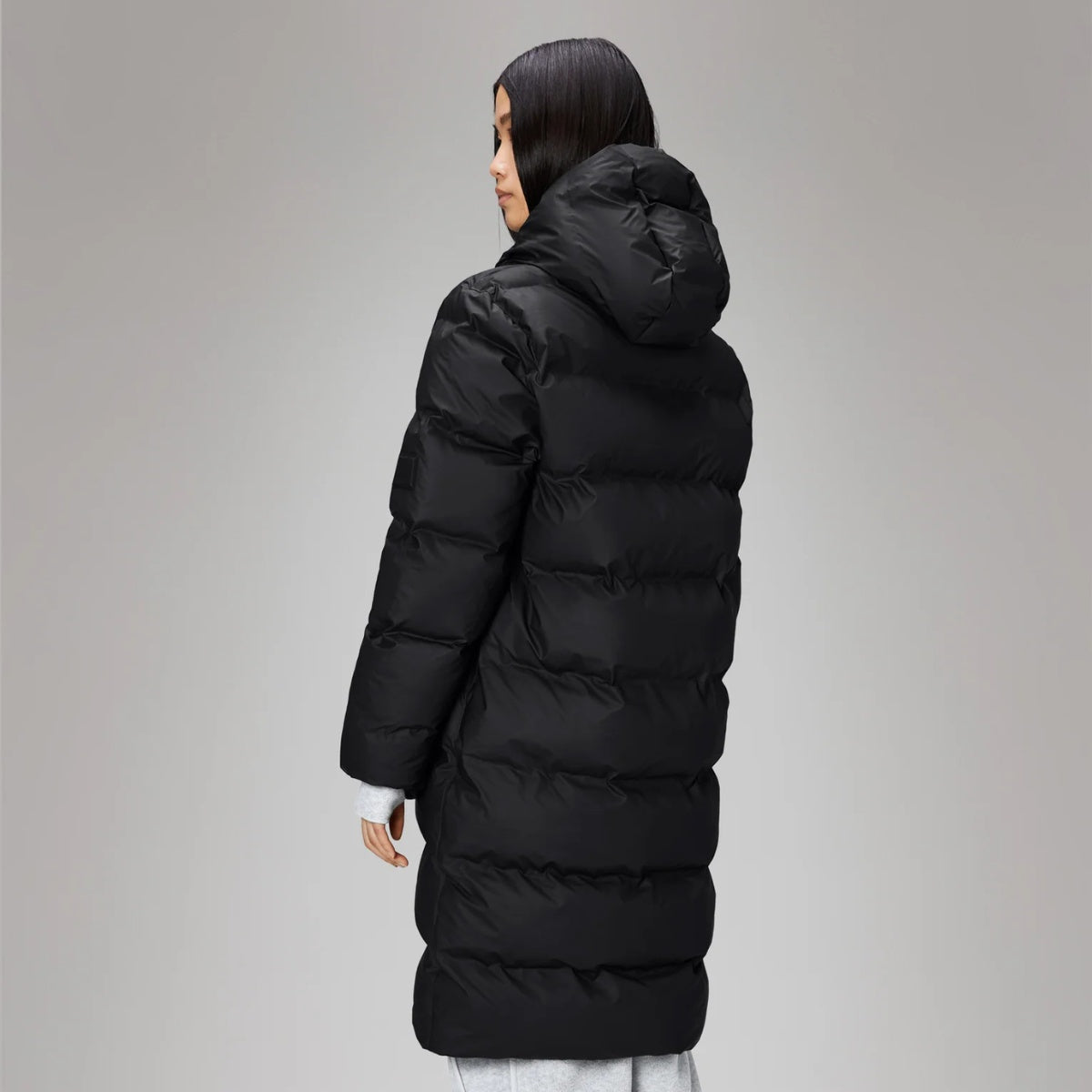 Rains U Alta Longer Puffer W3T4 Black