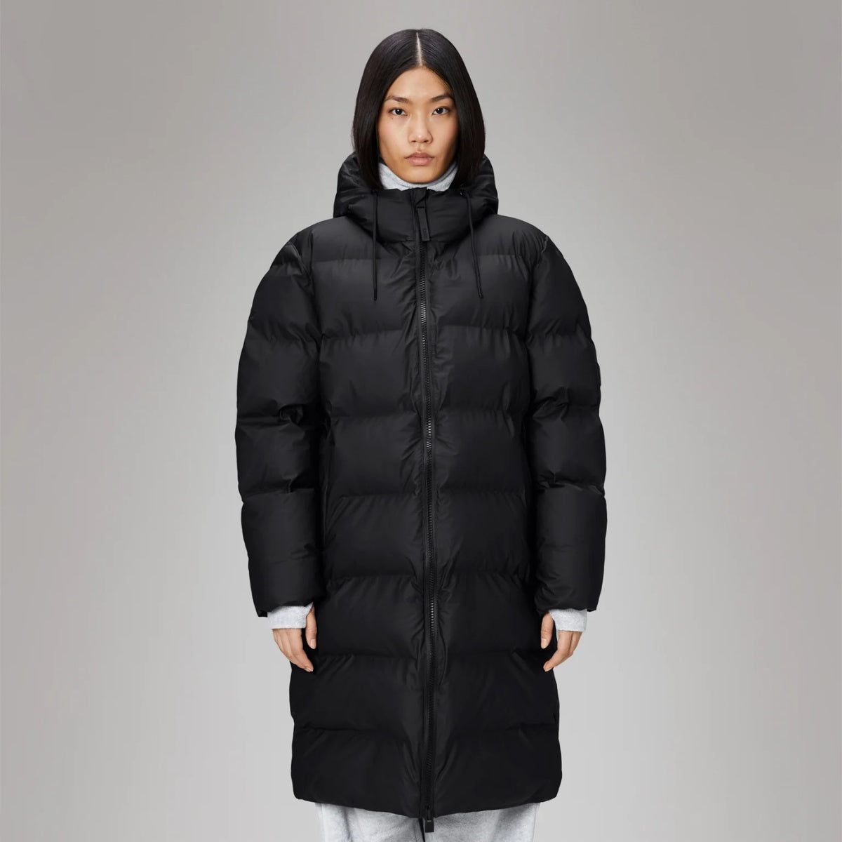 Rains U Alta Longer Puffer W3T4 Black