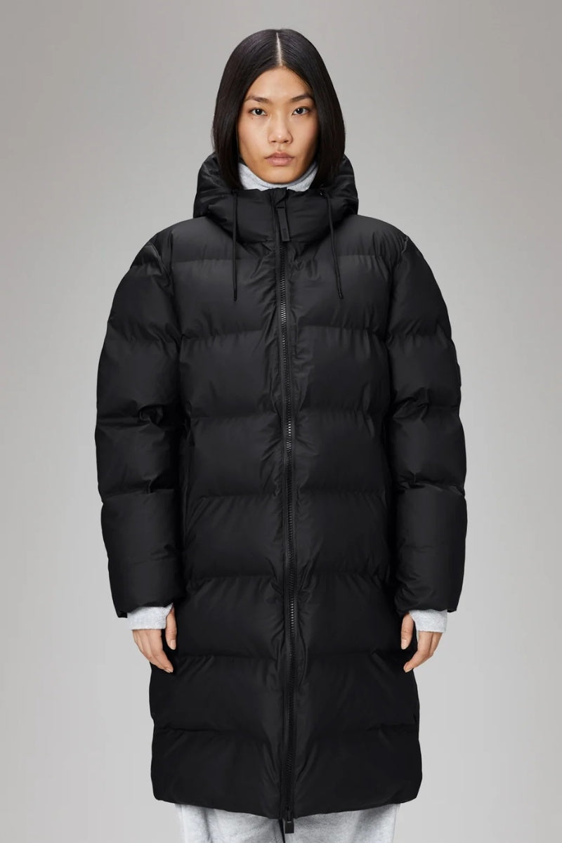 Rains U Alta Longer Puffer W3T4 Black