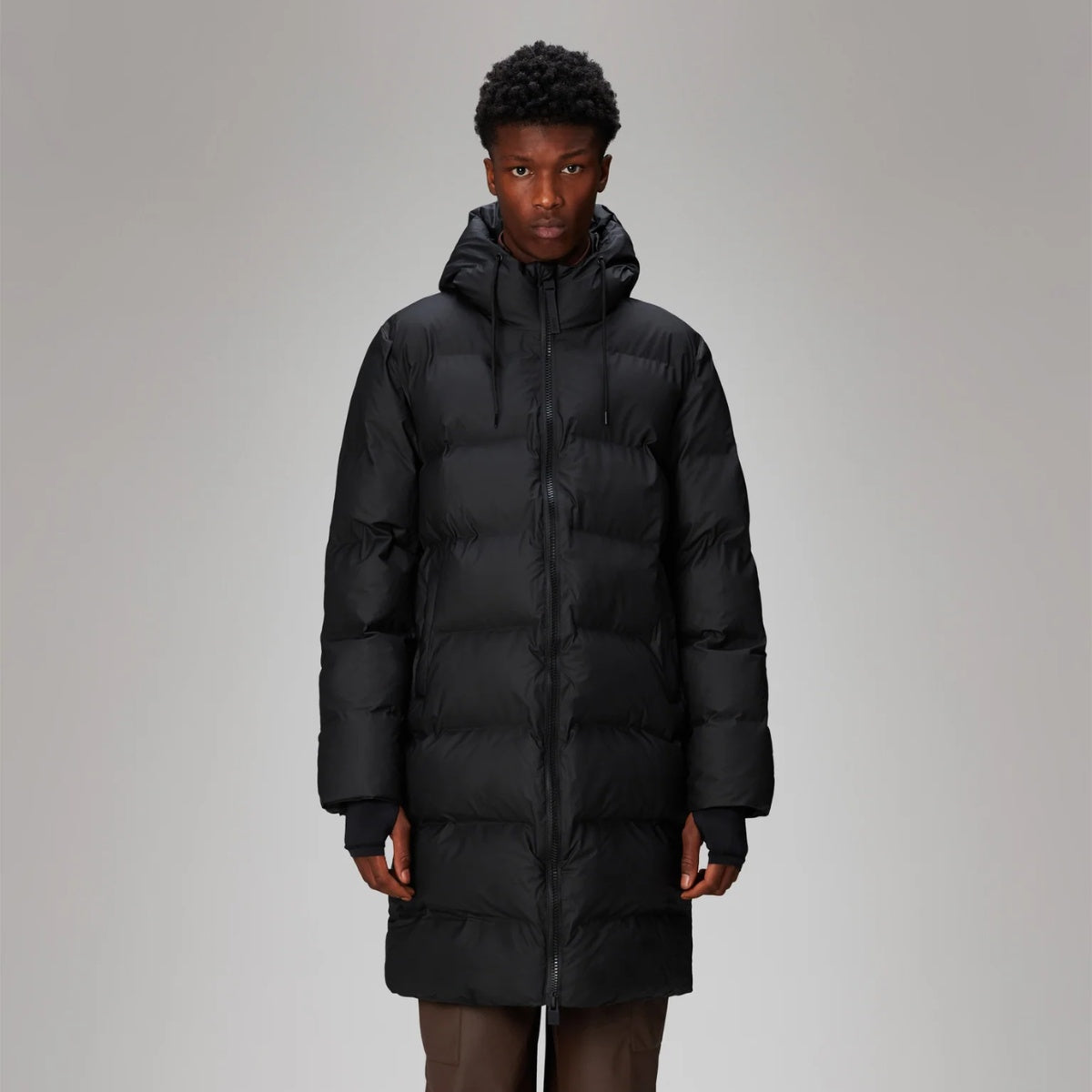 Rains U Alta Longer Puffer W3T4 Black