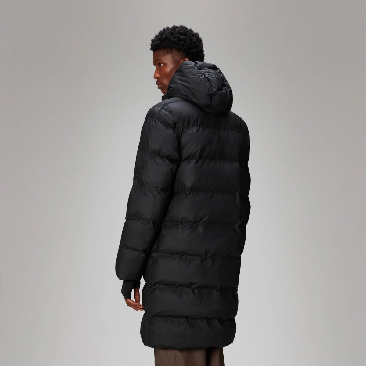 Rains U Alta Longer Puffer W3T4 Black