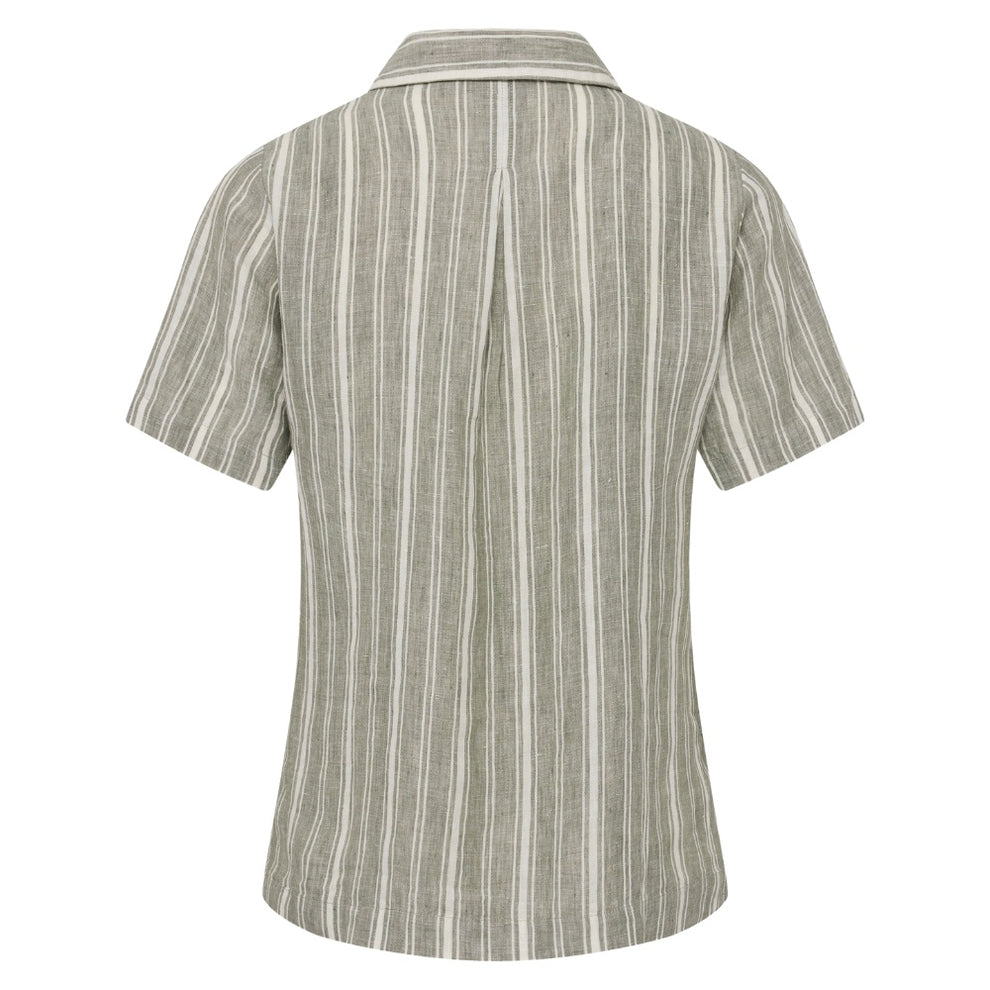 Redgreen W Adelena Shirt Green Pastel Stripe