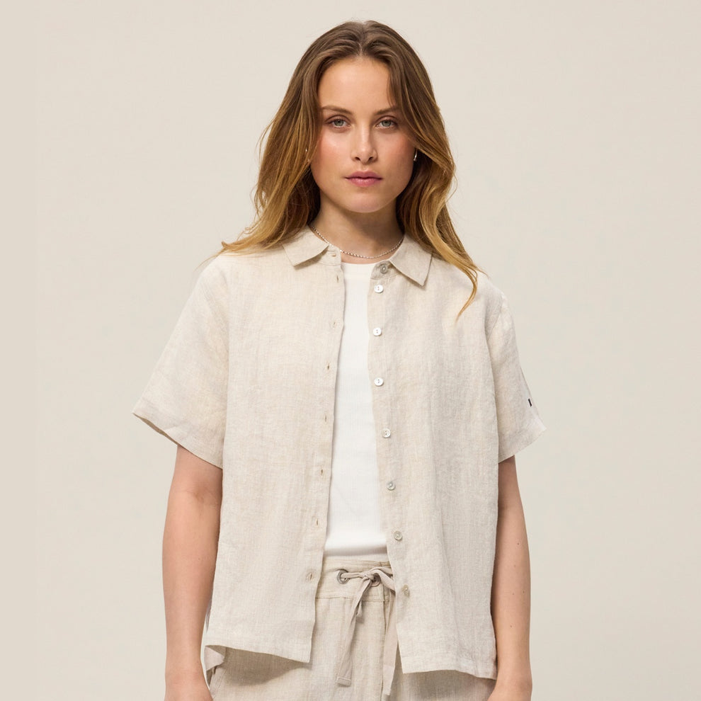 Redgreen W Athea Shirt Light Sand Melange
