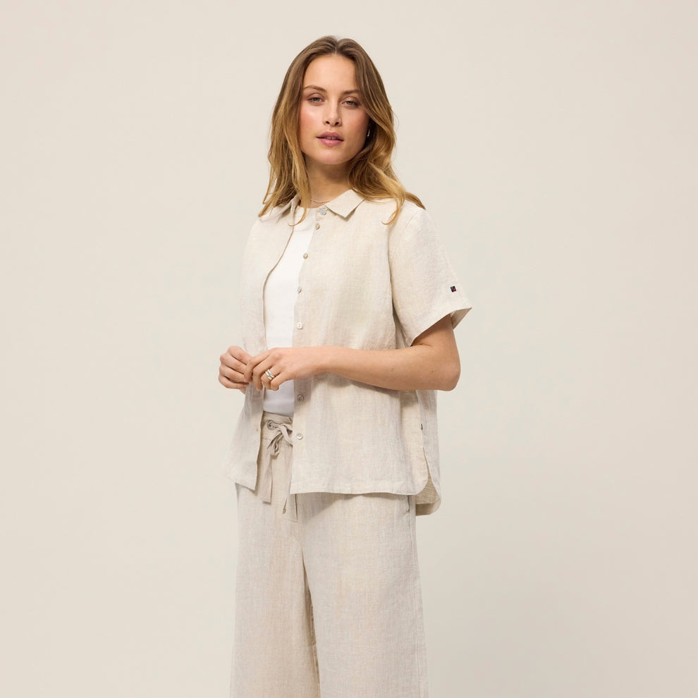 Redgreen W Athea Shirt Light Sand Melange