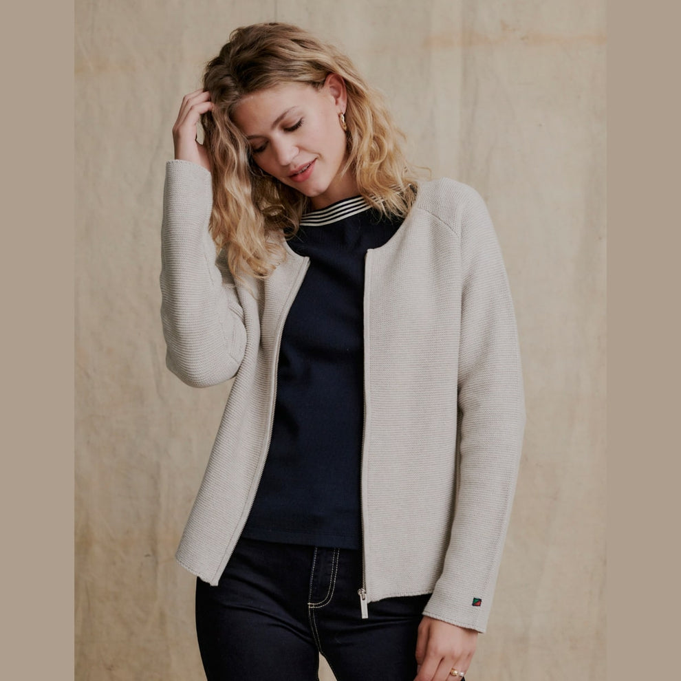 Redgreen W Jazz Knit Ecru Melange