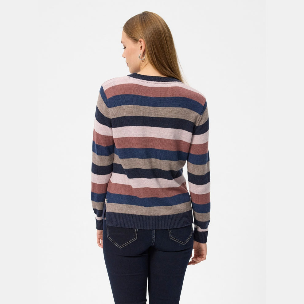Redgreen W Joen Knit Pale Pink Stripe