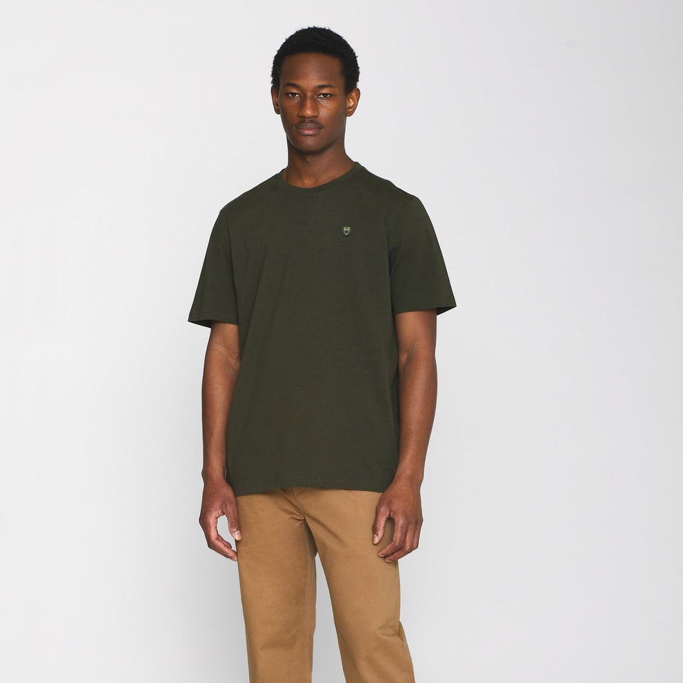 Knowledge Cotton Apparel M Loke T-Shirt Forest Night