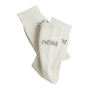Rethinkit Rethinkit Crew Sock 2Pack 3180 Off White