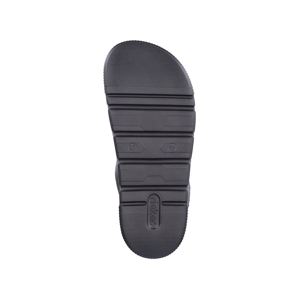 Rieker W Sandal m sølvspænder Black
