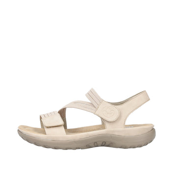 Rieker W Sandal m Elasikremme Beige