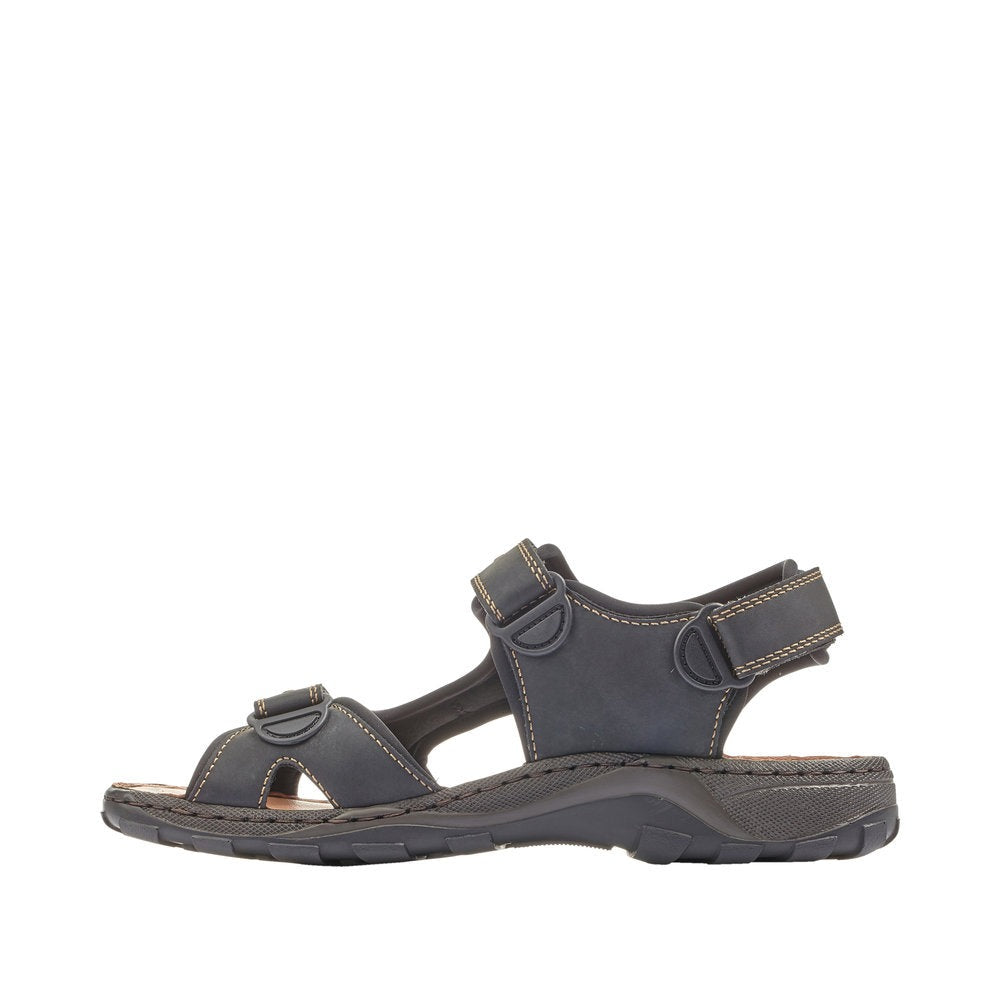 Rieker M Herresandal m Velcro Sort