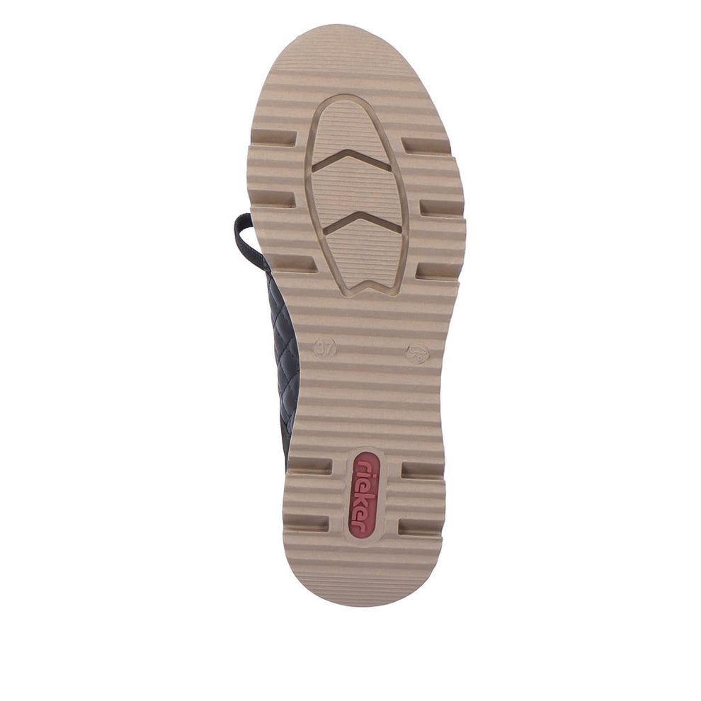 Rieker W Sneakers m Zip Black