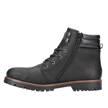 Rieker M Kort Vinterstøvle Sort F3600