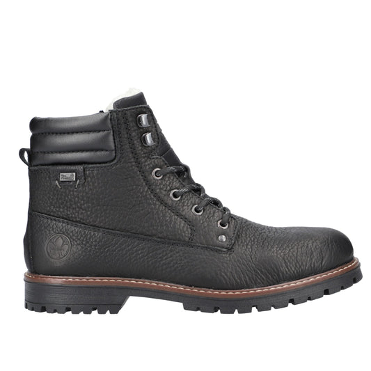 Rieker M Kort Vinterstøvle Sort F3600