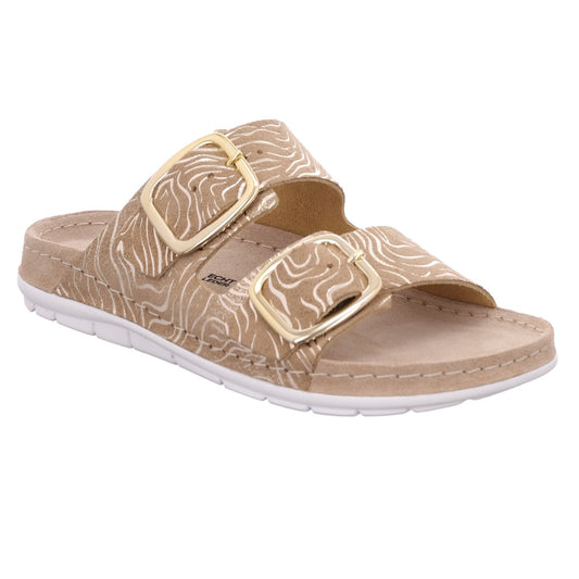 Rohde W Sandal med Gulddetaljer Nut