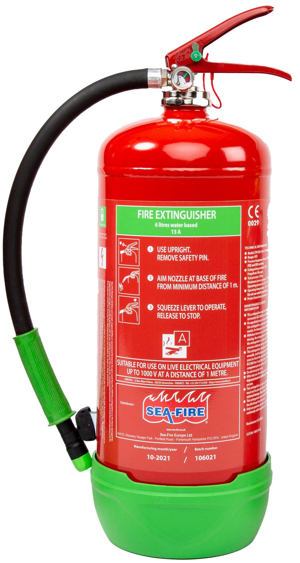 Sea-Fire AVD bærbar lithium-ion ildslukker MED/SOLAS