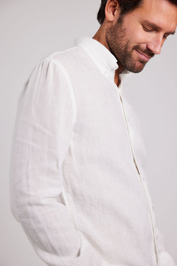 Sebago M Classic Fit Linen Skjorte