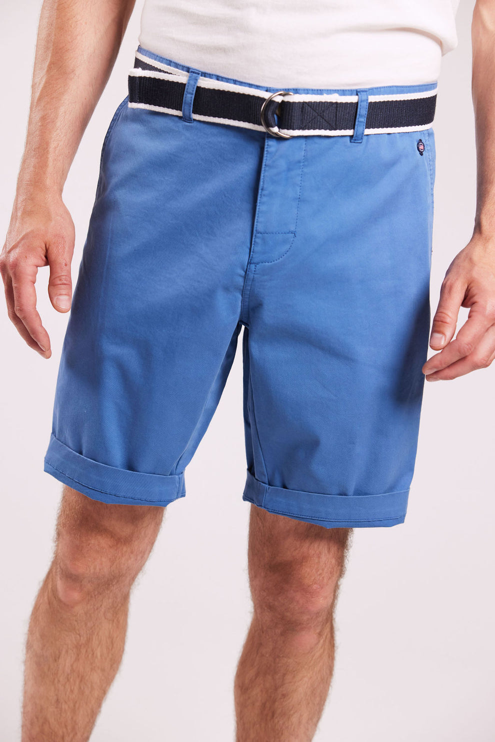 Sebago M Bermuda Shorts med Bælte Bay Blue