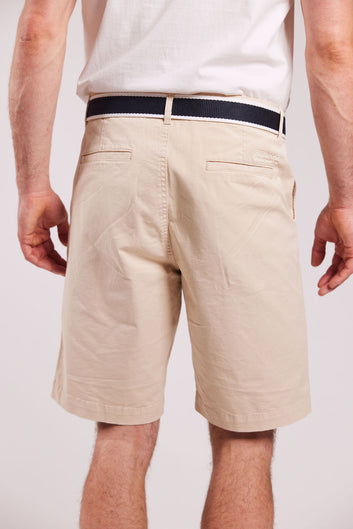 Sebago M Bermuda Shorts med Bælte Sand
