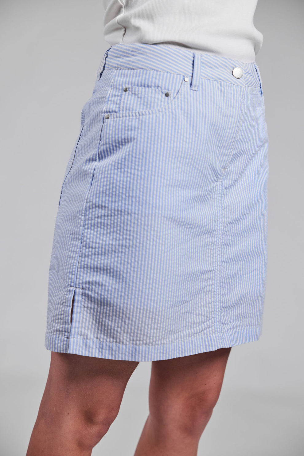 Sebago W Seersucker Skort Blå