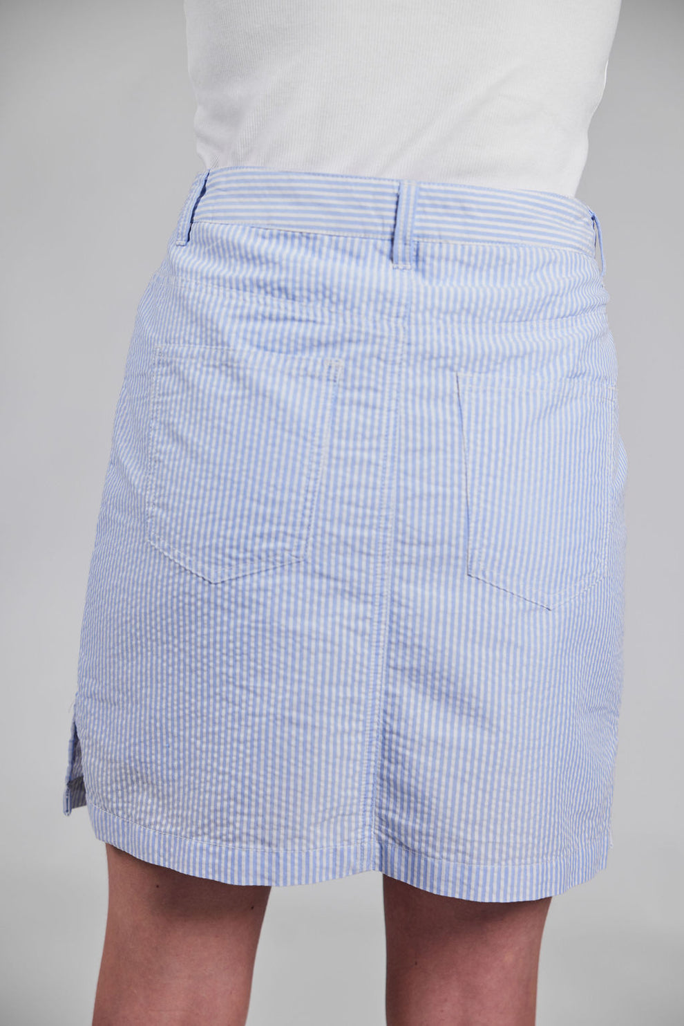 Sebago W Seersucker Skort Blå